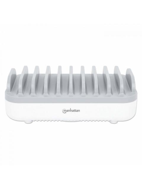 MANHATTAN ESTACION DE CARGA 180856 7X USB A 3X USB C BLANCO-GRIS