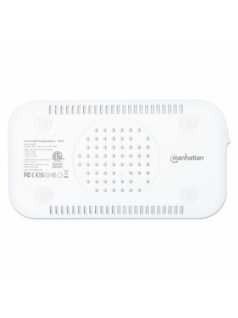 MANHATTAN ESTACION DE CARGA 180856 7X USB A 3X USB C BLANCO-GRIS