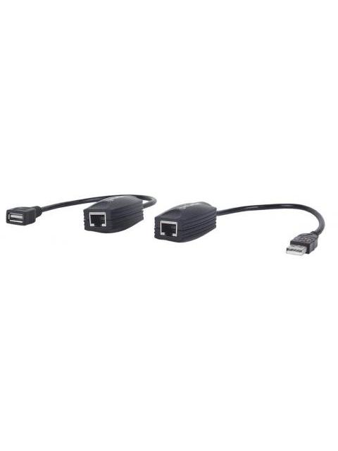 MANHATTAN EXTENSOR DE LINEA USB USB A Y RJ45 MACHO-HEMBRA HASTA 60M