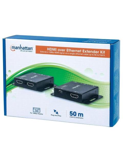 MANHATTAN EXTENSOR HDMI DE 3 PUERTOS 207461 1920 X 1200 PIXELES 1X RJ-45