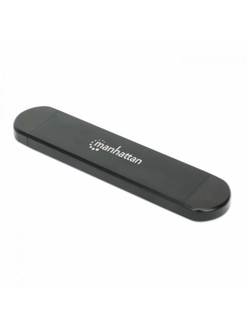 MANHATTAN GABINETE DE SSD M.2 USB-A-USB-C NEGRO