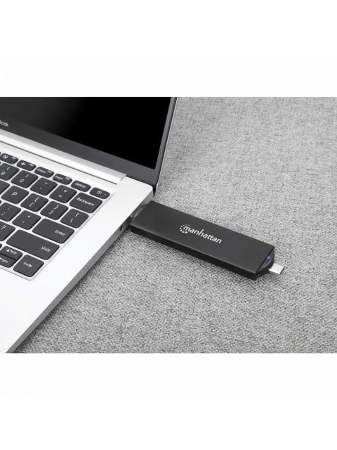 MANHATTAN GABINETE DE SSD M.2 USB-A-USB-C NEGRO