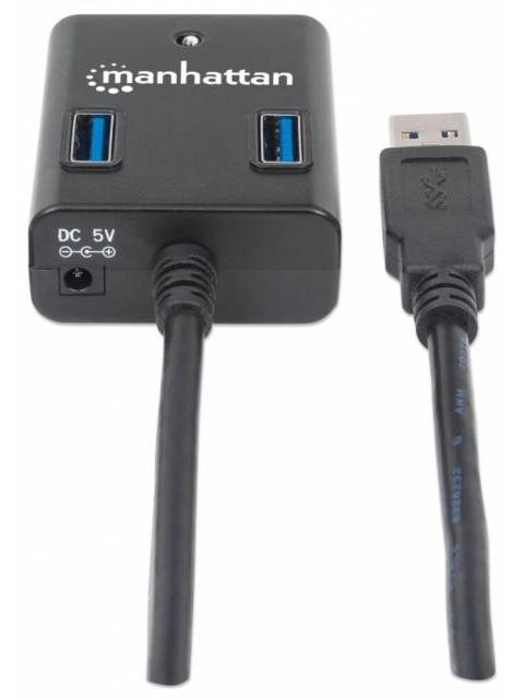 MANHATTAN HUB USB 3.0 DE SUPERVELOCIDAD 4X USB A 5000 MBIT-S - SIN FUENTE
