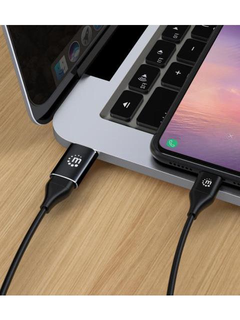 MANHATTAN HUB USB-A MACHO 1X USB-C 5 GBIT-S NEGRO