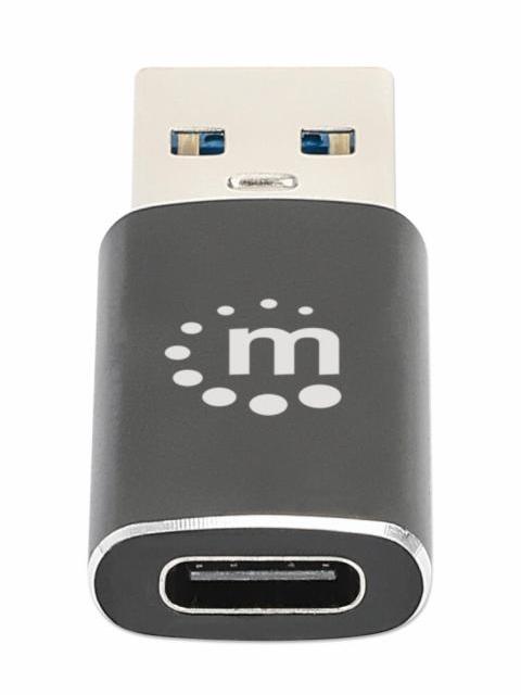 MANHATTAN HUB USB-A MACHO 1X USB-C 5 GBIT-S NEGRO