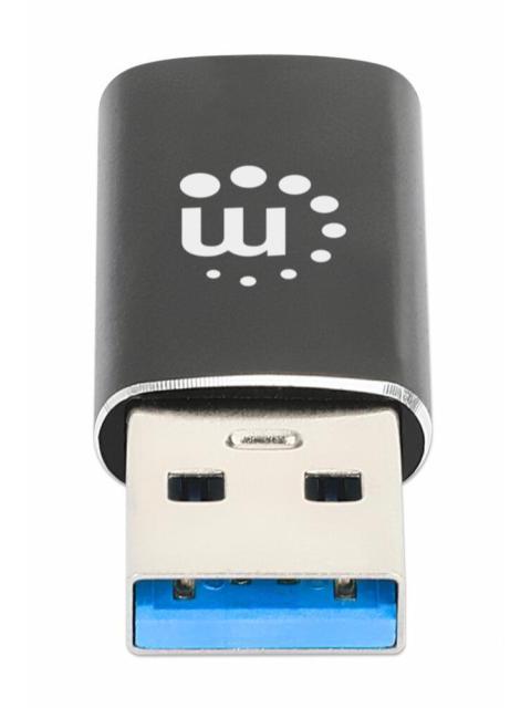 MANHATTAN HUB USB-A MACHO 1X USB-C 5 GBIT-S NEGRO
