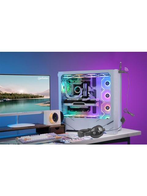 MANHATTAN HUB USB-C MACHO 1X USB-A 3.0 2X USB-A 2.0 5 GBIT-S NEGRO