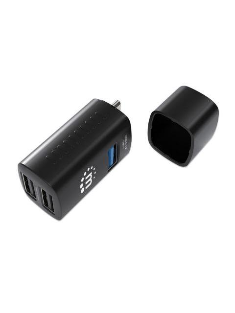 MANHATTAN HUB USB-C MACHO 1X USB-A 3.0 2X USB-A 2.0 5 GBIT-S NEGRO