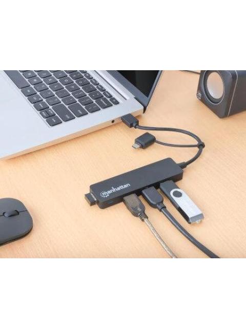 MANHATTAN HUB USB-C-USB-A - USB-A 3.1 5 GBIT-S