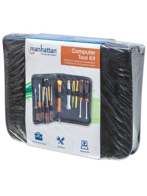 MANHATTAN KIT DE HERRAMIENTAS 400077 PARA COMPUTADORAS Y REPARACIONES EN GENERAL 11 PIEZAS