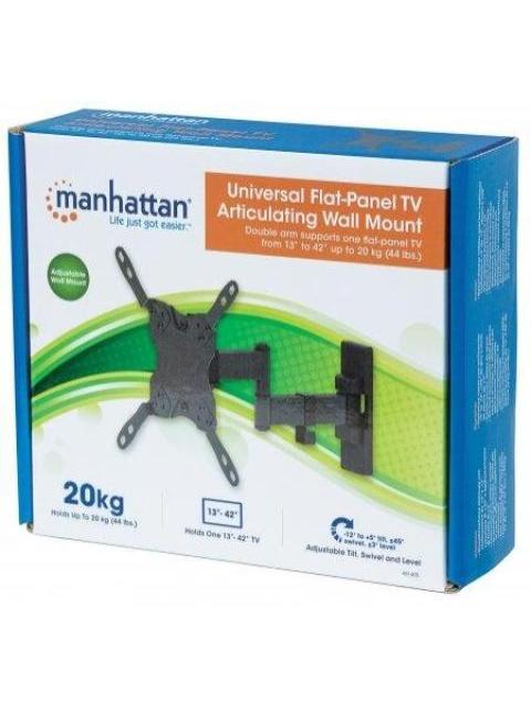 MANHATTAN SOPORTE DE PARED 461405 PARA PANTALLA 13 - 42 HASTA 20KG NEGRO