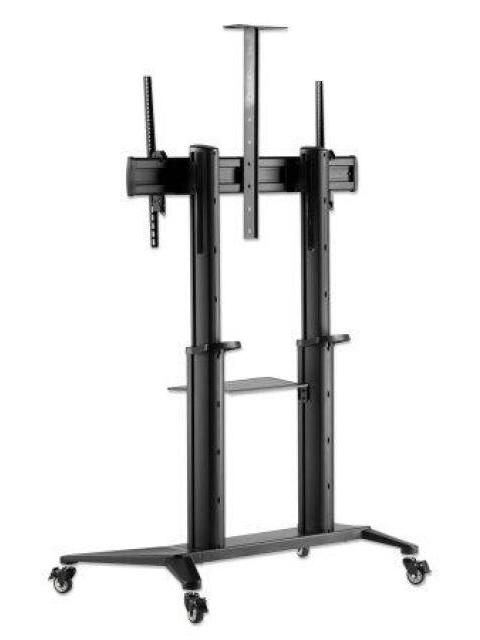 MANHATTAN SOPORTE MOVIL DE PISO 462341 PARA PANTALLA 70 - 120 HASTA 140KG NEGRO