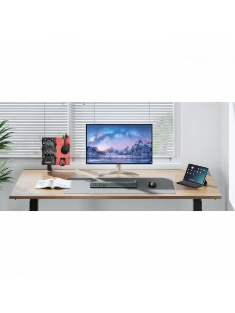 MANHATTAN SOPORTE PARA ESCRITORIO CON TABLERO ORGANIZADOR HASTA 1.5KG NEGRO-ROJO