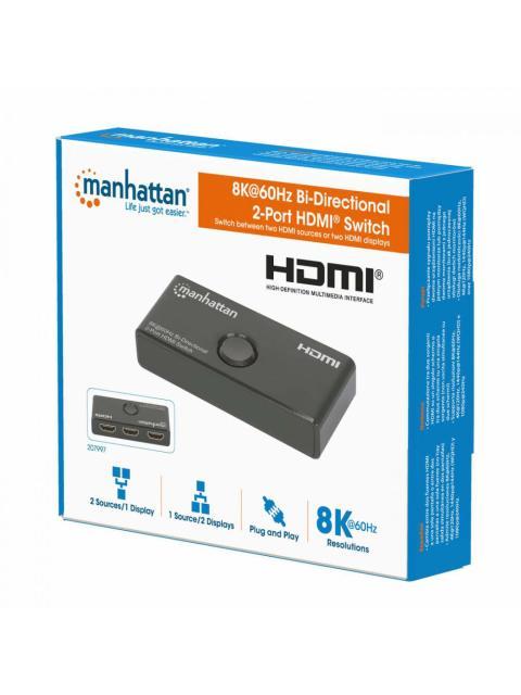 MANHATTAN SWITCH HDMI 207997 3X HDMI HEMBRA NEGRO