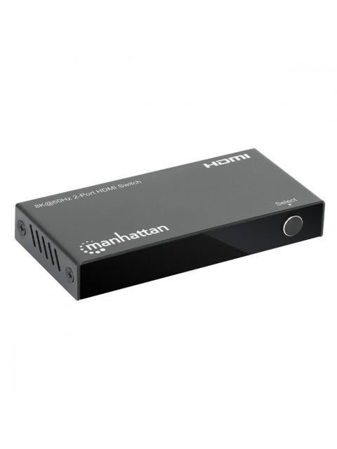 MANHATTAN SWITCH HDMI DE 2 PUERTOS 3X HDMI HEMBRA NEGRO