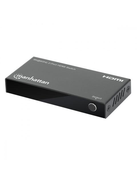 MANHATTAN SWITCH HDMI DE 2 PUERTOS 3X HDMI HEMBRA NEGRO