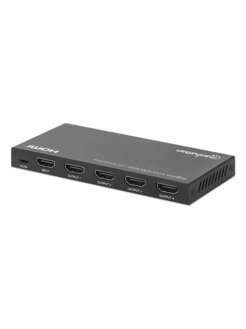 MANHATTAN VIDEO SPLITTER HDMI 4 PUERTOS NEGRO