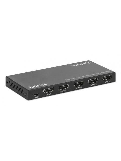 MANHATTAN VIDEO SPLITTER HDMI 4 PUERTOS NEGRO