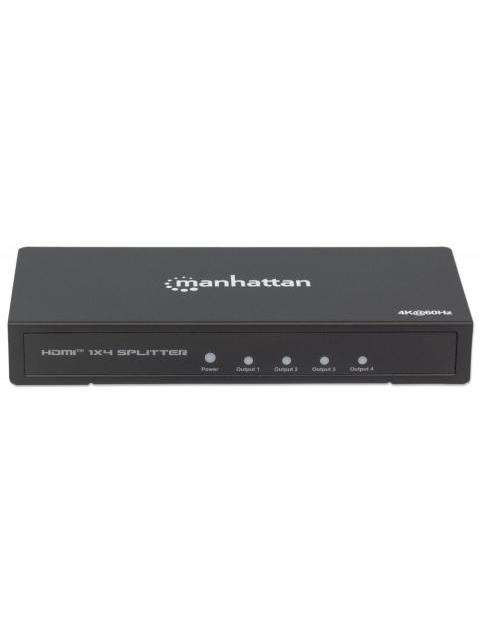MANHATTAN VIDEO SPLITTER HDMI 4X HDMI NEGRO