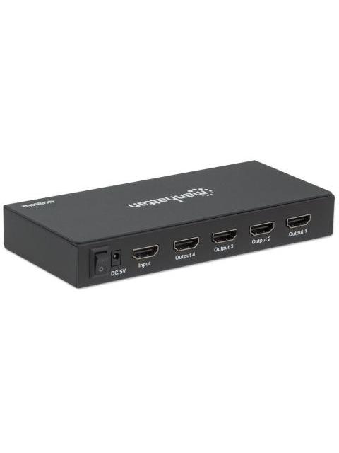 MANHATTAN VIDEO SPLITTER HDMI 4X HDMI NEGRO
