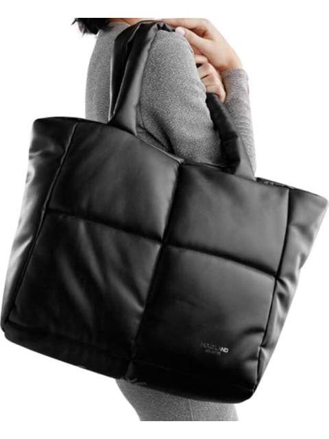 MAXI BOLSA TOTE CAPITONADA NEGRO HOLLY LAND