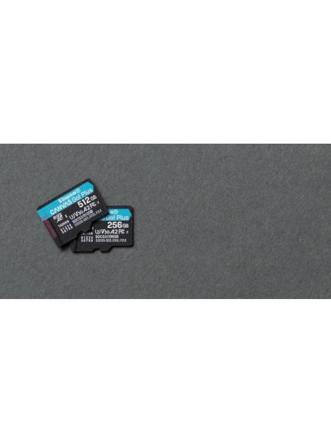 MEMORIA FLASH KINGSTON CANVAS GO! PLUS 512GB MICROSDXC UHS-I CLASE 10 CON ADAPTADOR
