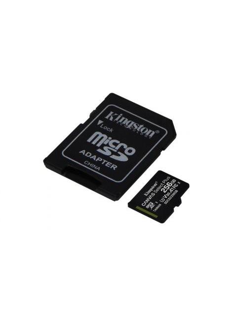 MEMORIA FLASH KINGSTON CANVAS SELECT PLUS 256GB MICROSDXC UHS-I CLASE 10 CON ADAPTADOR