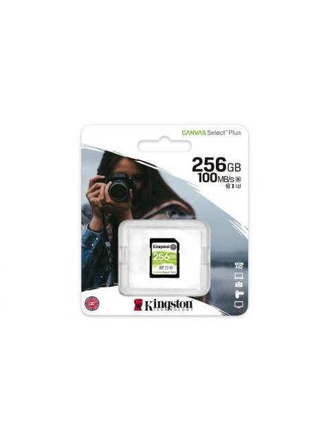 MEMORIA FLASH KINGSTON CANVAS SELECT PLUS 256GB SDXC UHS-I CLASE 10