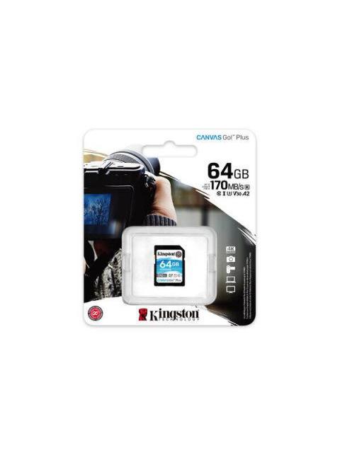 MEMORIA FLASH KINGSTON CANVAS GO! PLUS 64GB SDXC UHS-I CLASE 10