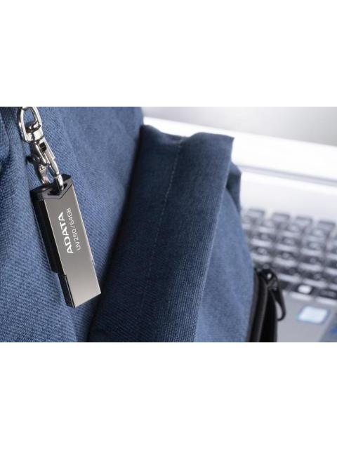 MEMORIA USB 2.0 ADATA AUV25016GRBK PLATA 16 GB USB TIPO A