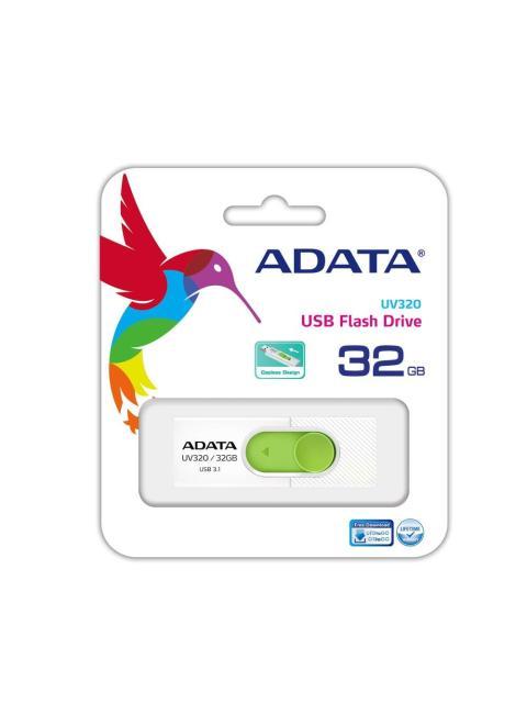 MEMORIA USB ADATA AUV32032GRWHGN BLANCO-VERDE 32 GB USB 3.2