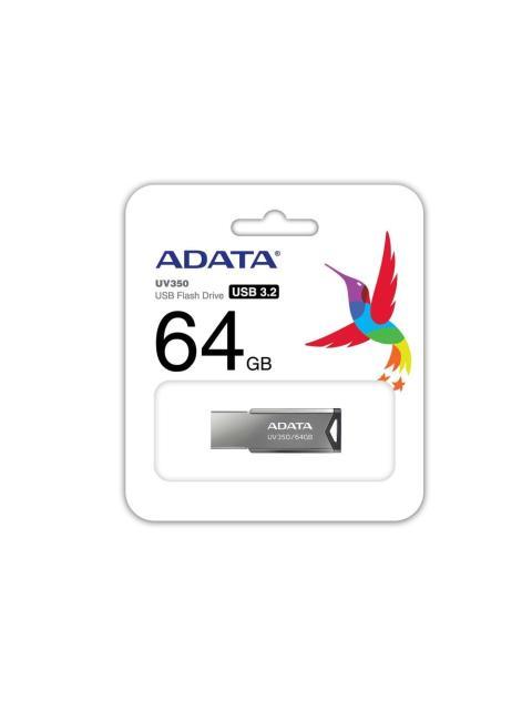 MEMORIA USB ADATA AUV35064GRBK METALICO NEGRO. 64 GB USB 3.2 GEN1