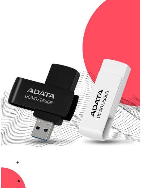 MEMORIA USB ADATA UC310 256GB USB 3.2 LECTURA 100 MB-S BLANCO