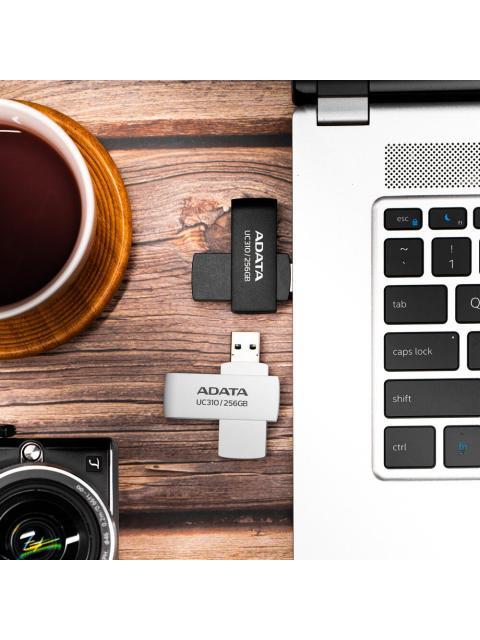 MEMORIA USB ADATA UC310 256GB USB 3.2 LECTURA 100 MB-S NEGRO