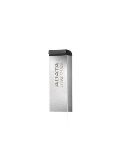 MEMORIA USB DE 256GB UR350 3.2 GEN 1 (RETROCOMPATIBLE 3.0 Y 2.0) DISENO ELEGANTE SIN TAPA. COLOR METALICO NEGRO. UR350256GRSR-BK