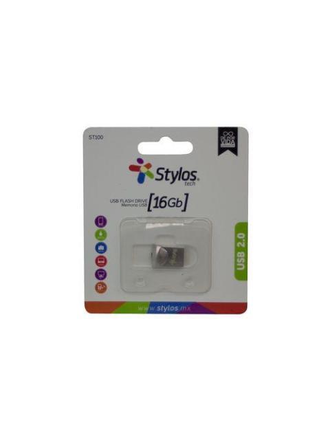 MEMORIA USB STYLOS STMUS42S 16GB USB 3.2 PLATA