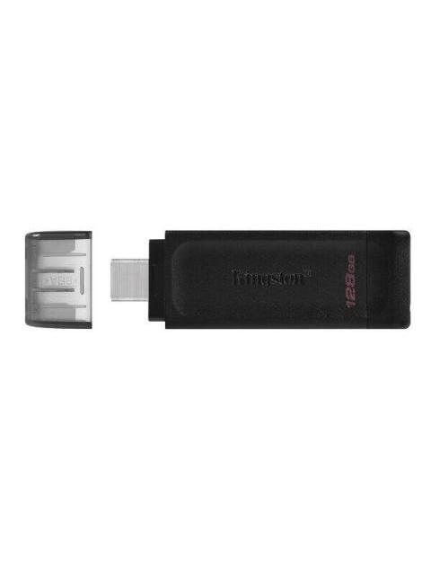 MEMORIA USB KINGSTON DATATRAVELER 70 128GB USB-C 3.2 NEGRO
