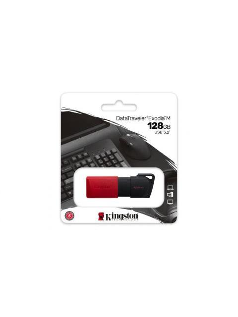 MEMORIA USB KINGSTON DATATRAVELER EXODIA M 128GB USB 3.2 ROSA
