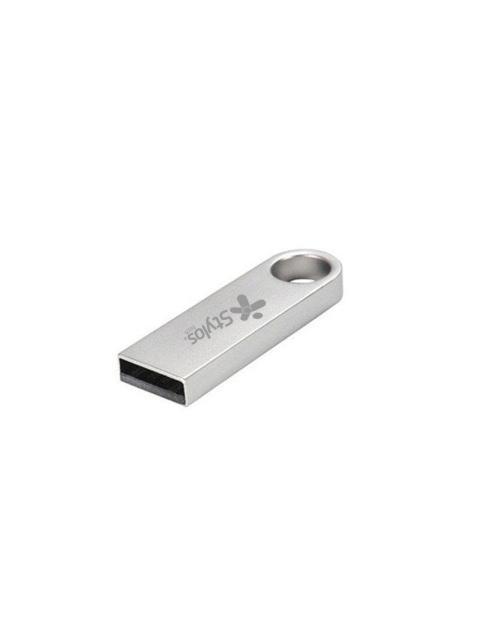 MEMORIA USB STYLOS 8GB USB A LECTURA 80MB-S PLATA