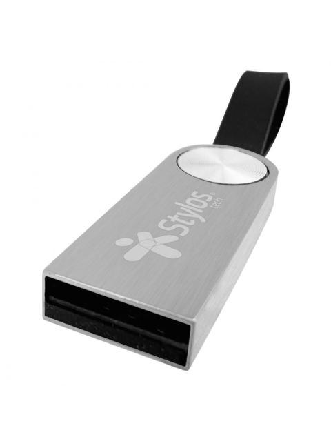 MEMORIA USB STYLOS ST300 16GB USB 2.0 LECTURA 80MB-S GRIS