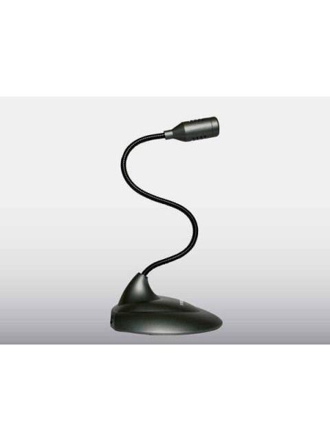 PERFECT CHOICE MICROFONO DE LUJO CON CUELLO FLEXIBLE PC-110279 ALAMBRICO NEGRO