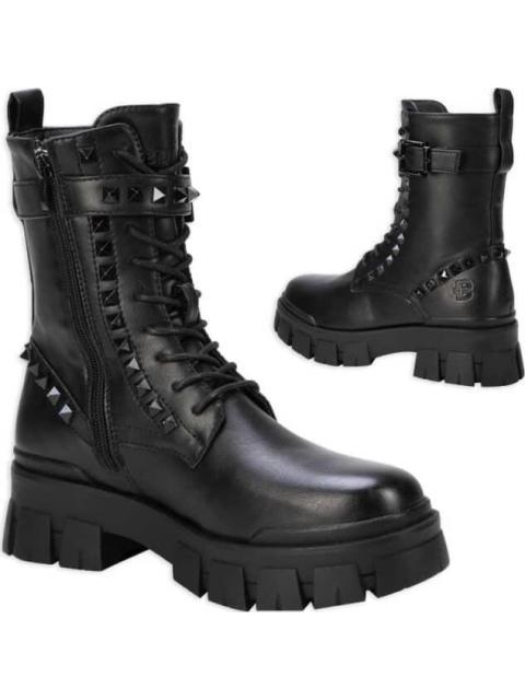 BOTA MILITAR CON ESTOPEROLES NEGRO BELINDA PEREGRIN