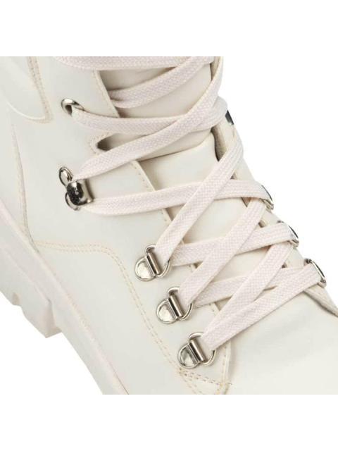 BOTA MILITAR CORDONES PLANOS BEIGE/HUESO HPC POLO