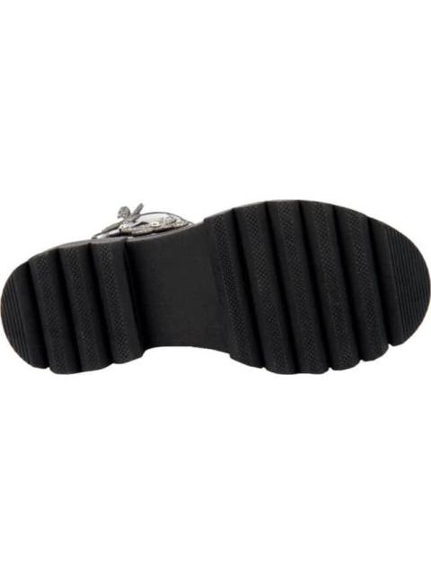 BOTIN SUELA TRACK FLORES NEGRO VIVIS SHOES KIDS