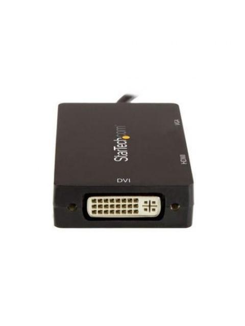 STARTECH  ADAPTADOR MULTIPUERTOS USB-C MACHO - HDMI-DVI-VGA HEMBRA NEGRO