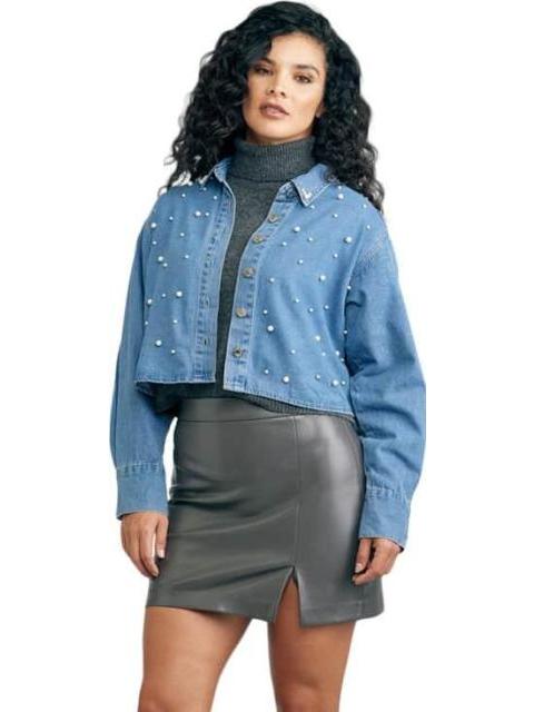 MINI FALDA PIEL VEGANA GRIS HOLLY LAND