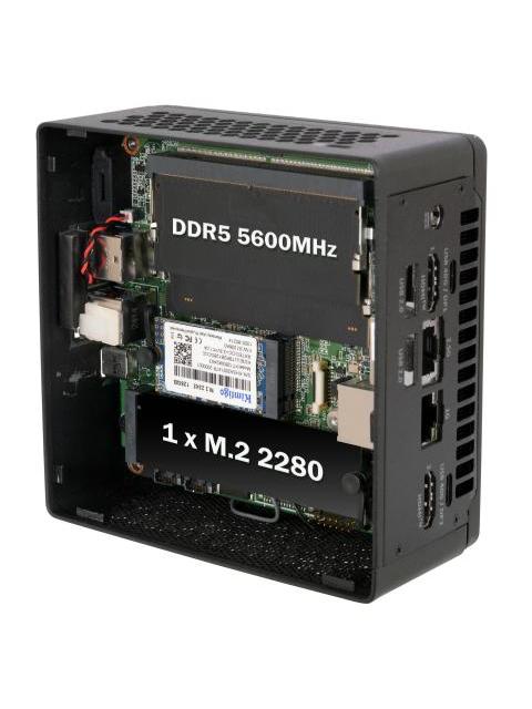 MINI PC ECS LIVA Z7 PLUS CPU INTEL ULTRA 7 155H BARBONE RAM 2 X SODIMMS DDR5 (HASTA 96GB) ROM 1 X M.2 2280 PCIE (HASTA 1TB) SIN SITEMA OPERATIVO.