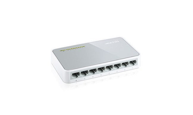 SWITCH TP-LINK FAST ETHERNET TL-SF1008D 10-100MBPS 1.6GBIT-S 8 PUERTOS 1000 ENTRADAS NO ADMINISTRABLE