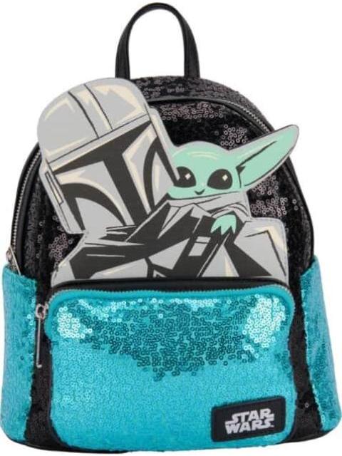 MINIMOCHILA BABY YODA NEGRO STAR WARS