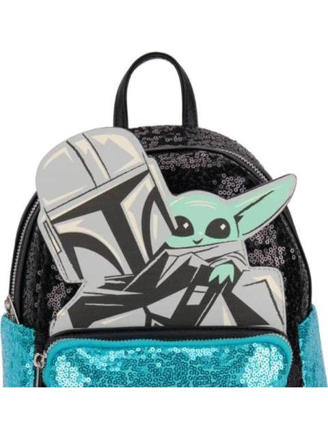 MINIMOCHILA BABY YODA NEGRO STAR WARS